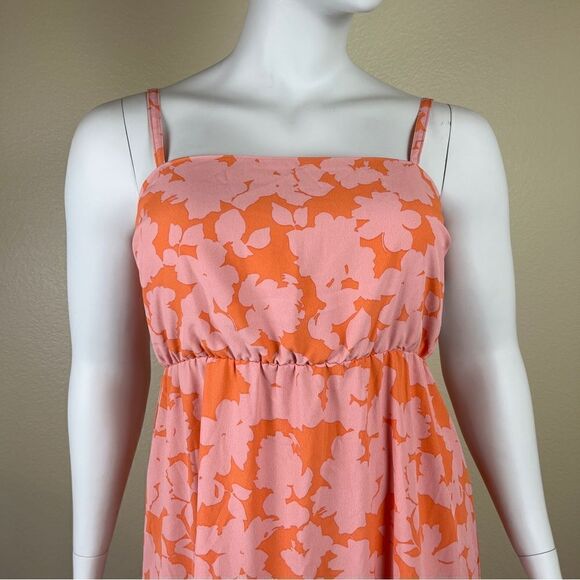 Social Standard Women Size 2XL Floral Tiered Smock Pullover NEW Midi Dress Boho - Picture 5 of 16